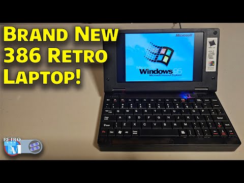 Pocket 386 - A NEW Modern Windows 95 & MS-DOS Laptop - Review & Unboxing