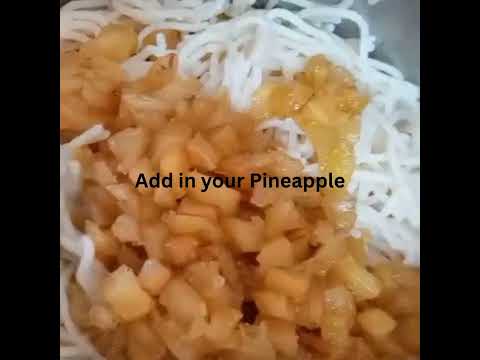 Cuban Ensalada Fria;  #cuban  #cooking #recipe #pasta #ham #pineapple #side #simplemeal #hearty #yum