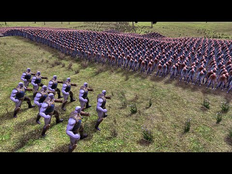 10 THANOS vs 10,000 RUN ZOMBIES | 4k 60fps | Ultimate Epic Battle Simulator | UEBS