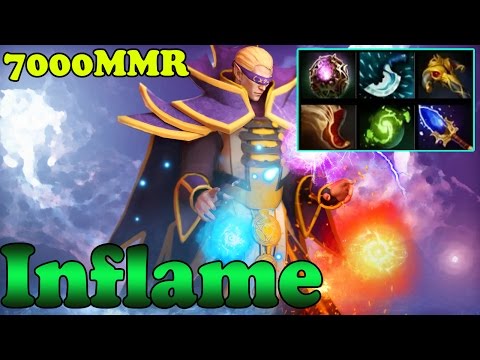 Dota 2 - Inflame 7000 MMR Plays Invoker Vol 1 - Ranked Match Gameplay!