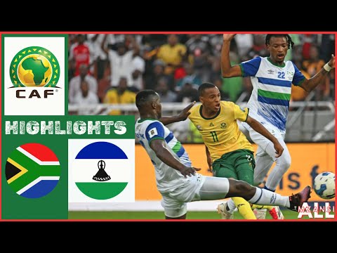 SOUTH AFRICA vs LESOTHO Goals & Extended Higlights| CAF World Cup Qualifiers