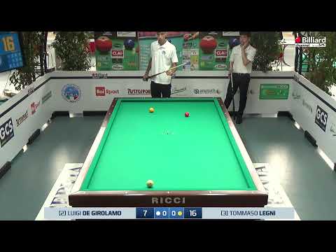 De Girolamo Del Mauro Luigi Aniello VS Legni Tommaso - Progetto "Biliardo & Scuola" Cervia