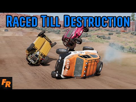Raced Till Destruction! - BeamNG Drive Multiplayer