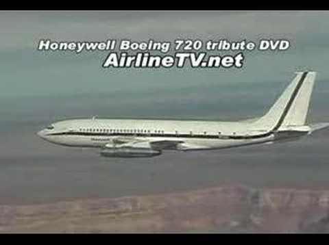 Honeywell Boeing 720 air-to-air over the Grand Canyon