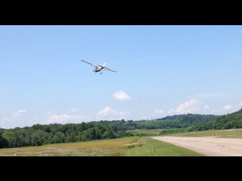 Cessna almost crashes on take off after Seat Rail Failure