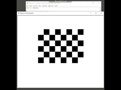 How To Draw Chessboard Using Python Turtle Module