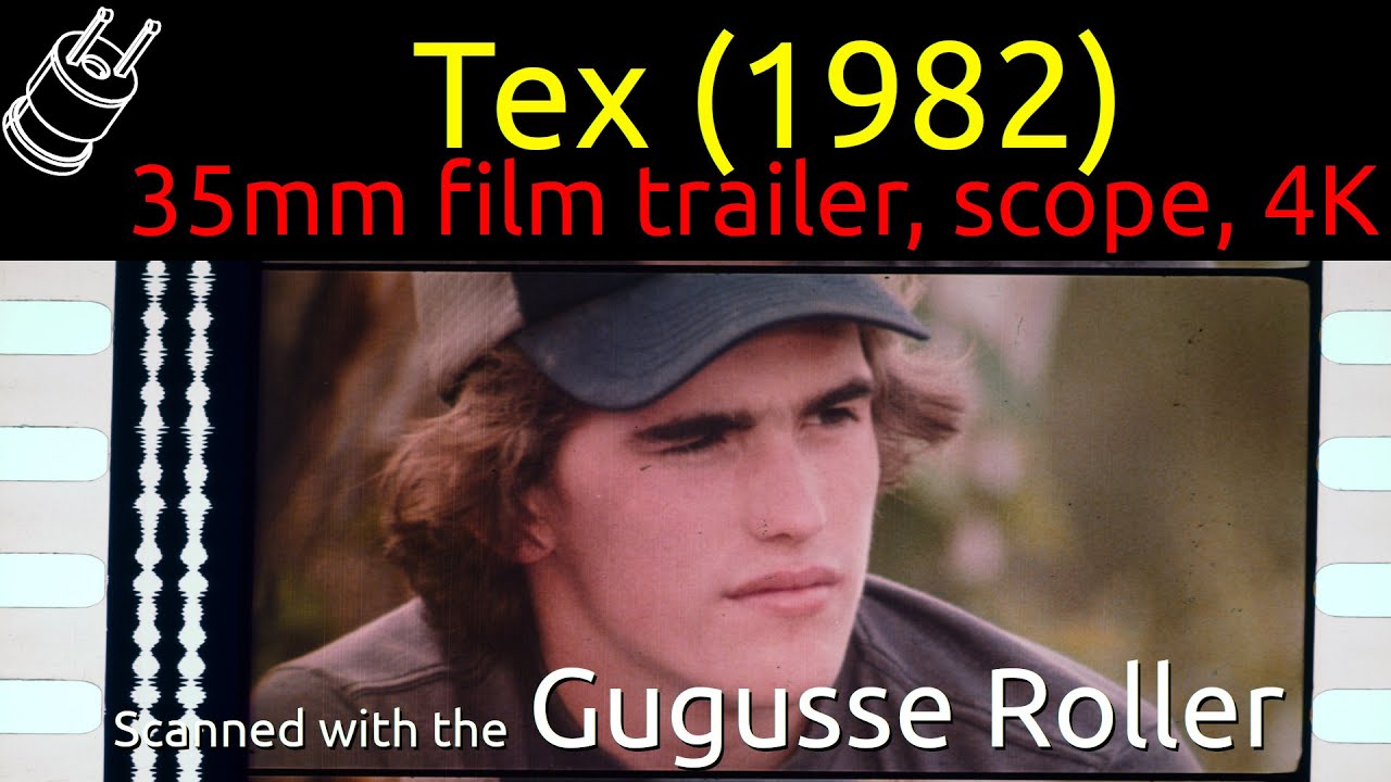 Tex (1982) 35mm film trailer, scope 4K (anamorphic squeeze factor: 1.8, picture ratio: 2.07:1)