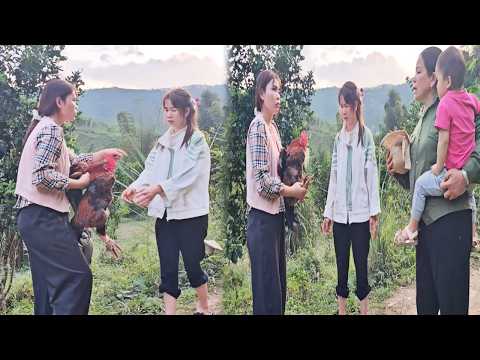 Yen Chi's older sister came to steal her chickens, luckily her mother caught her