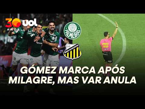 GUSTAVO GÓMEZ MARCA APÓS MILAGRE DE JORDI, MAS VAR ANULA GOL DO PALMEIRAS CONTRA O NOVORIZONTINO