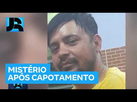 Motorista de carro que capotou em Aparecida de Goiânia (GO) some depois do acidente