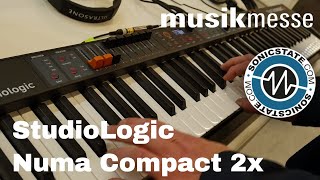 Video thumbnail for MESSE 2018 Studio Logic Numa Compact 2X by sonicstate