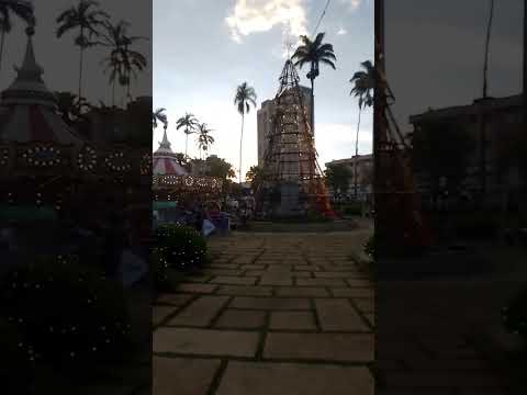praça enfeitada de Araxá Minas gerais