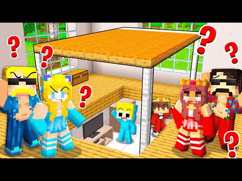 Ukri und Billy Baby bauten eine GEHEIME BASIS, um sich vor ihren Eltern zu verstecken in Minecraft!