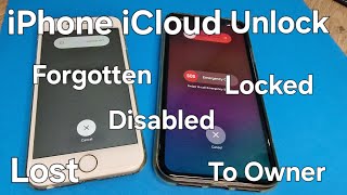 iCloud Unlock Disabled/Lost/Forgotten Apple ID and Password/Locked to Owner Any iPhone Success✅