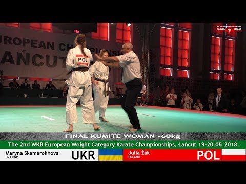 2nd WKB EC - FINAL WOMAN -60 kg Maryna Skamarokhova UKR - Julia Żak POL