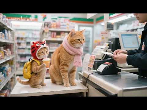 Ginger Cat Katthu and Mother Aru 😻 | Funny Myavu Moments with Cute Cat Songs 🐾