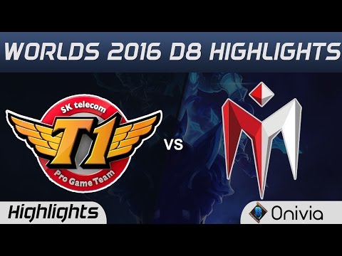 SKT vs IM Highlights Worlds 2016 D8 SK Telecom T1 vs I May