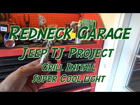 Jeep Wrangler TJ Project - Front Grill and Storage Units - Cool Light