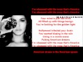 Marina and The Diamonds- Hollywood Lyrics