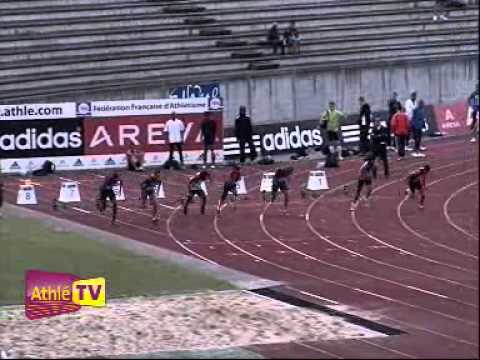 Bondoufle 10 juillet 2009 100M hommes Frances cadets finale