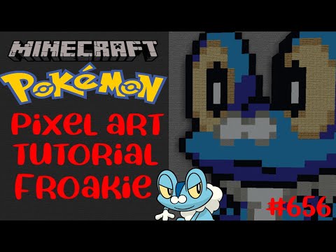 Minecraft Froakie Pixel art tutorial #656
