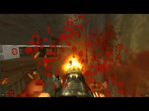 2002 A Doom Odyssey | E1M2: Helicopter Bay [Brutal Doom: Black Edition v3.1d]