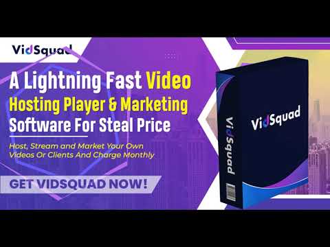 Grab VidSquad Special Deal Now!