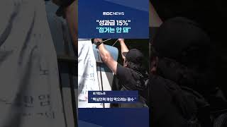 성과급 15% 점거는 안 돼‥파업 예고 기싸움? #Shorts (MBC뉴스)