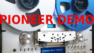 Video thumbnail for Pioneer RT-909 4-track reel to reel tape player functions & recording Demo by ReelHifi