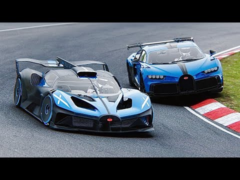 Bugatti Bolide vs Bugatti Chiron Pur Sport at Nordschleife (4K 60 FPS)