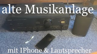 Handy und Lautsprecher mit alter Musikanlage verbinden!! (Retro-Tutorial)