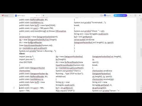 Advanced Java Programming Exp 17