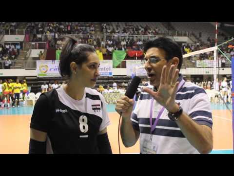 Egypt's outside hitter Nahla Sameh quotes after the victory of Egypt against Kenya