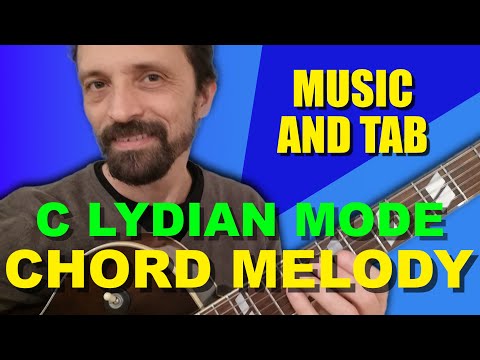Chord Melody - C Lydian Jazz Guitar Chordal Etude #1