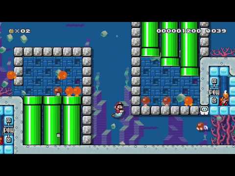 Atlantis City Panic by Yosef - Super Mario Maker - No Commentary 1bs