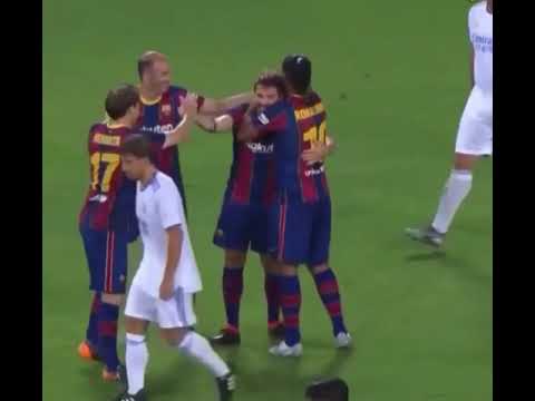 Barcelona Legends Vs Real Madrid Legends!! Beautiful Goal From Jofre Mateu