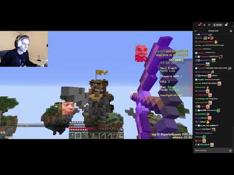 EL Goblino Reacts - xQc plays Minecraft PvP Maps (with chat)