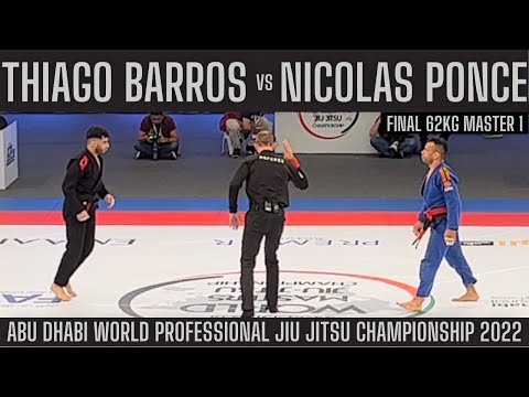 José Thiago Barros vs Nicolas Ponce- Final Master 1 62kg Abu Dhabi World Pro Jiu Jitsu 2022- React.