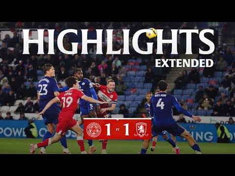 Ausführliche Spielzusammenfassung | Leicester 1:1 Boro | 14. Spieltag