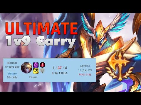 Aatrox 1v9 | 37 Deaths Ezreal Victory