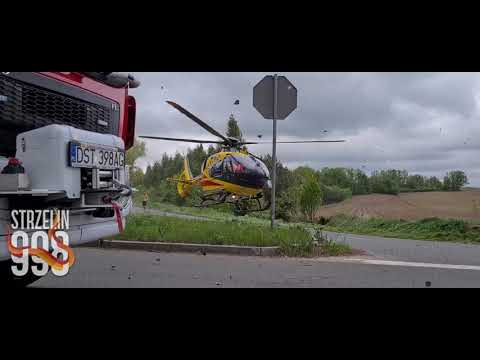 Czołowe zderzenie w Kuropatniku-start i lądowanie R13