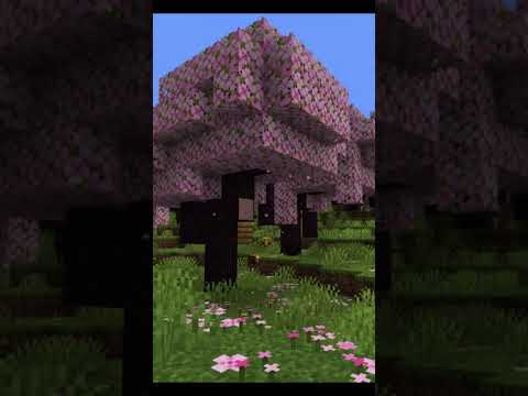 Explore the Exciting New Cherry Blossom Biome in Minecraft 1.20!| #shorts