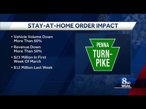 Pennsylvania Turnpike sees sharp declines in traffic, revenue due to coronavirus pandemic