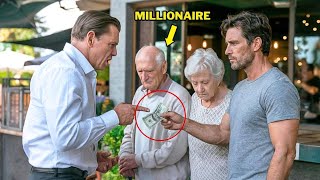 Poor Single Dad Pays for Elderly Couple’s Meal – Next Day a Millionaire Shows Up at His Door
