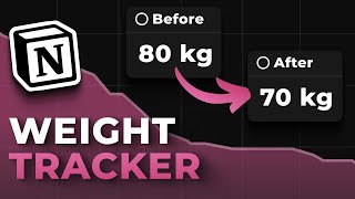 How To Create A Notion Weight Tracker For Weight Gain & Loss