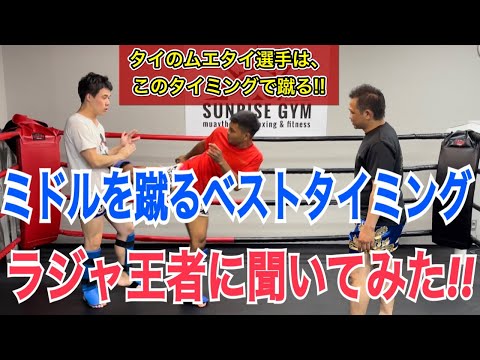 ラジャダムナン王者に”ミドルキックを当てるベストタイミング”を聞いてみた！