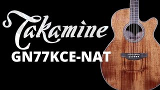 Video thumbnail for Takamine GN77KCE NAT - Hawaiian Koa Wood Acoustic! by Uhlik Music