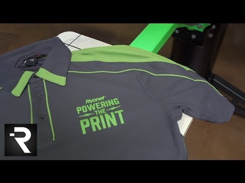 How to screen print on performance polo shirts