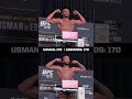 Usman and Edwards make championship weight ahead of their title fight at UFC 278 ⚖️