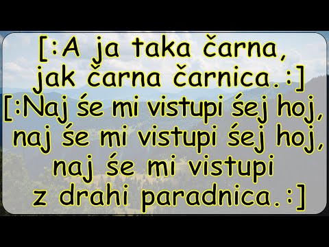 A ja taka čarna text